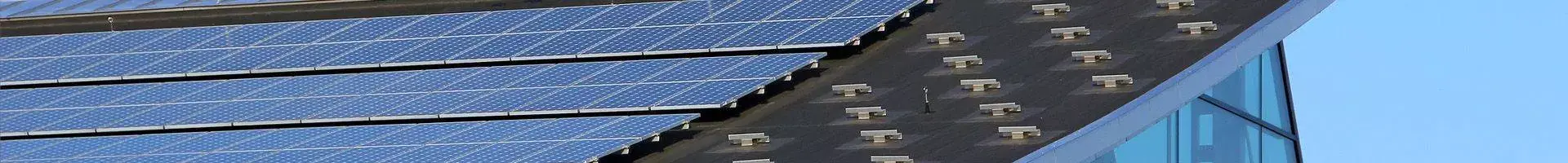 duża ilość paneli słonecznych